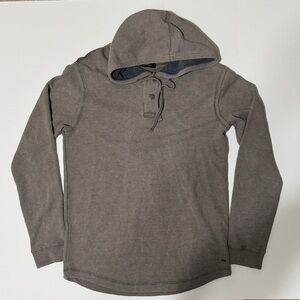 Buffalo David Bitton Gray Hooded Long Sleeve Pullover